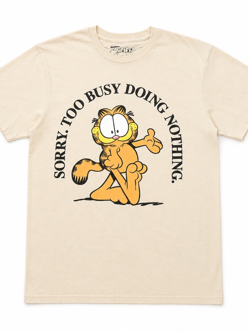 Nickelodeon Garfield Tee in Cream and Orange